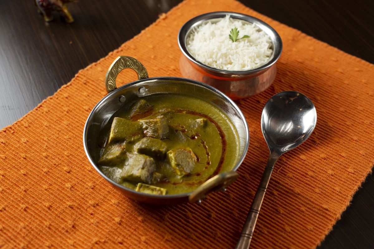 Palak Paneer at Mantraa Indian restaurant