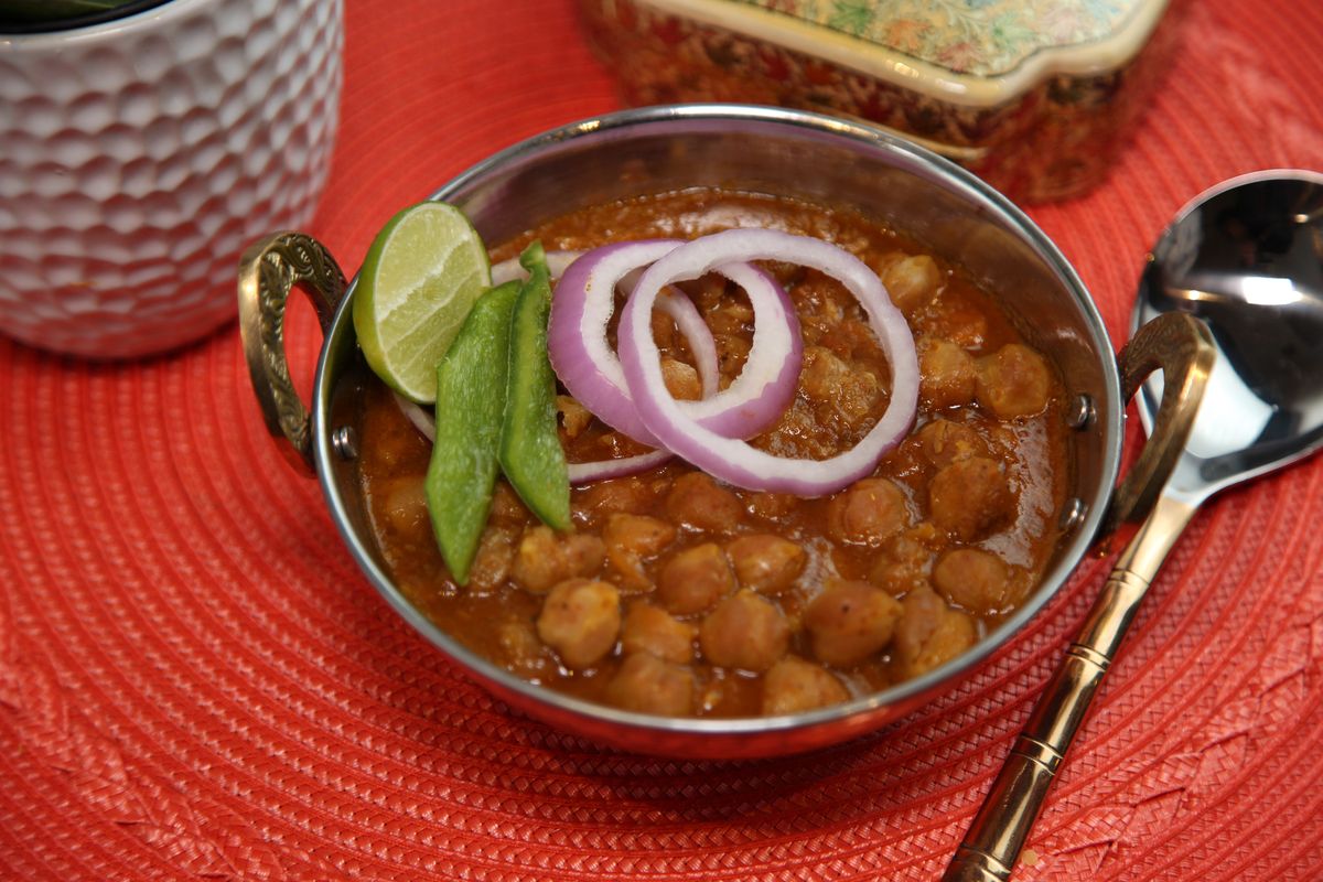 Punjabi Choley at Mantraa Indian restaurant