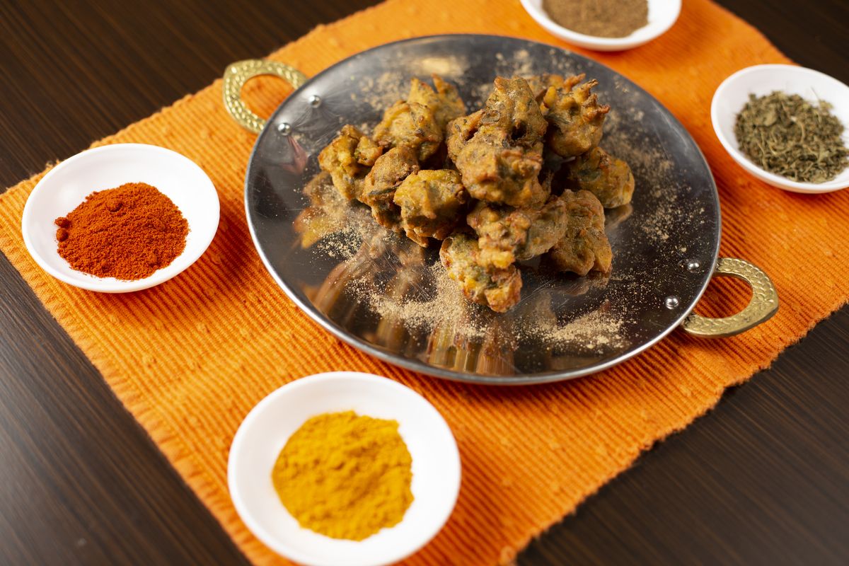 Vegetable Pakodas at Mantraa Indian restaurant