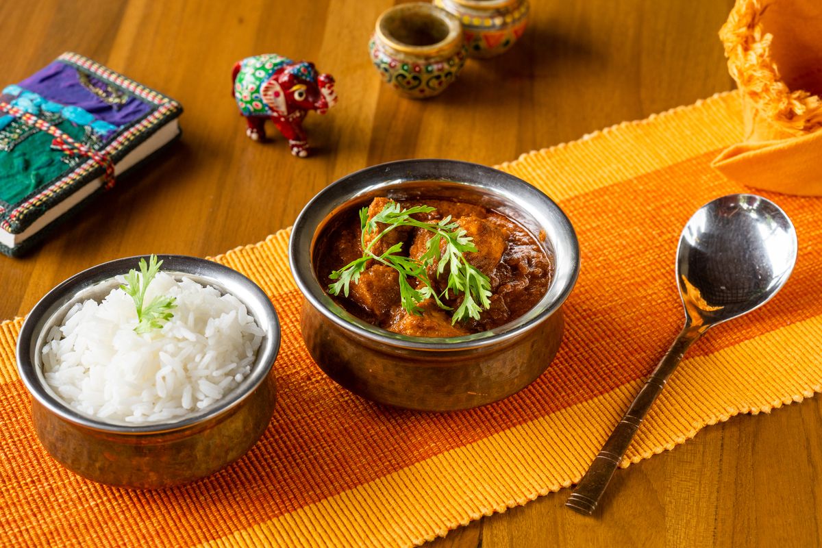 Vindaloo at Mantraa Indian restaurant